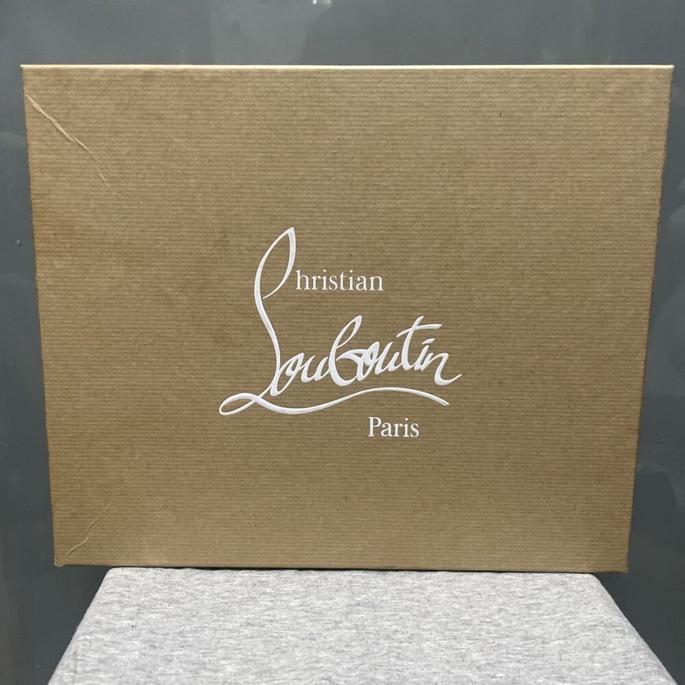 Christian Louboutin Brown Cardboard Shoes Heels Empty Box - L 12" x W 4" x H 10"